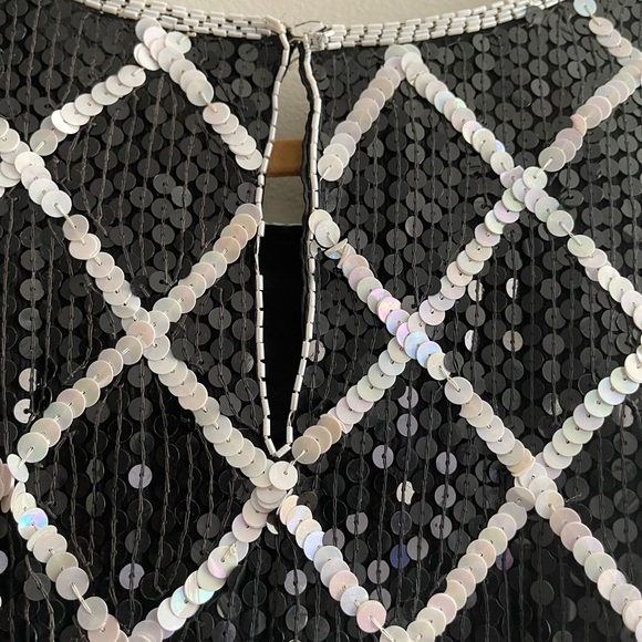 Beautiful Elegant SequinS Plus Size  Pullover Tunic Blouse Top - Picture 9 of 12